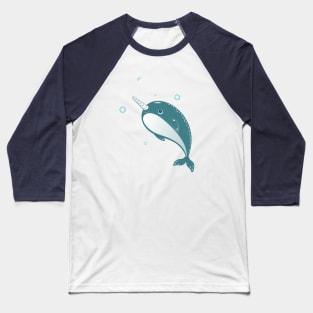 Narwhal whale Baseball T-Shirt